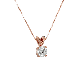 Classic Diamond Fine Halo Pendant with 0.5 carat Round diamond Very Good cut G color I3 clarity Natural Diamond