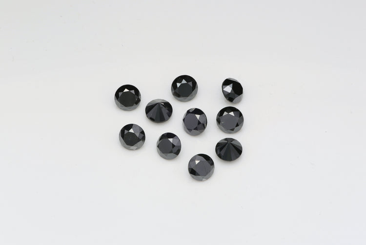 0.0548 ct avg Round Melee 2.30–2.39 mm I3 BLACK Natural Melee