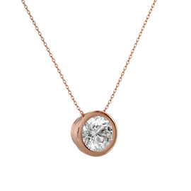 Classic Diamond Halo Pendant with 0.52 carat Round diamond Excellent cut K color SI2 clarity Natural Diamond