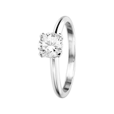 white gold - round