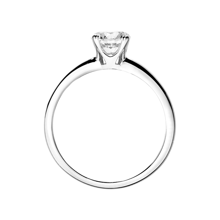 white gold - round