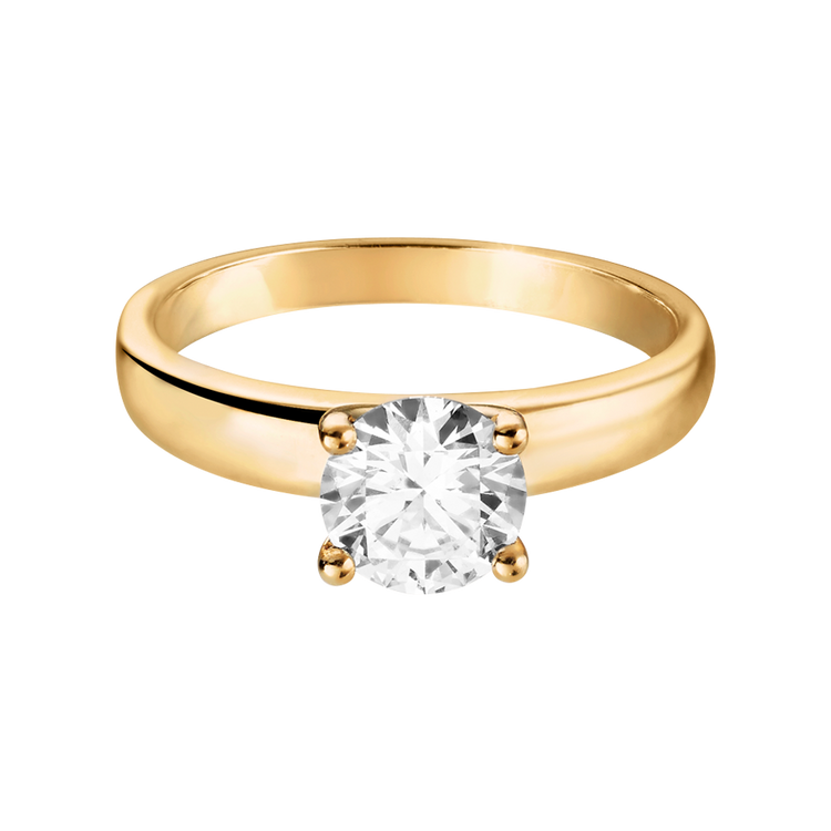yellow gold - round