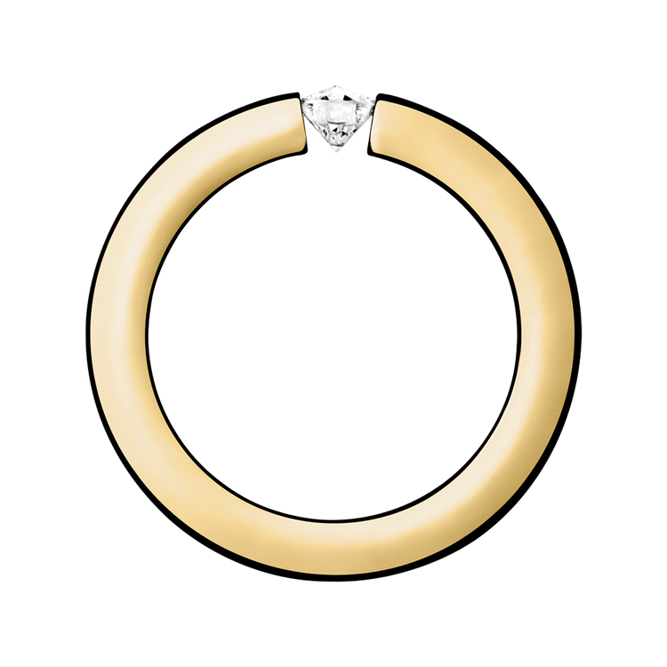 yellow gold - round