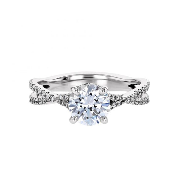 Classic Princess Cut Square Halo Engagement Ring Setting With 1.84 Carat Princess Shape Lab Grown Diamond