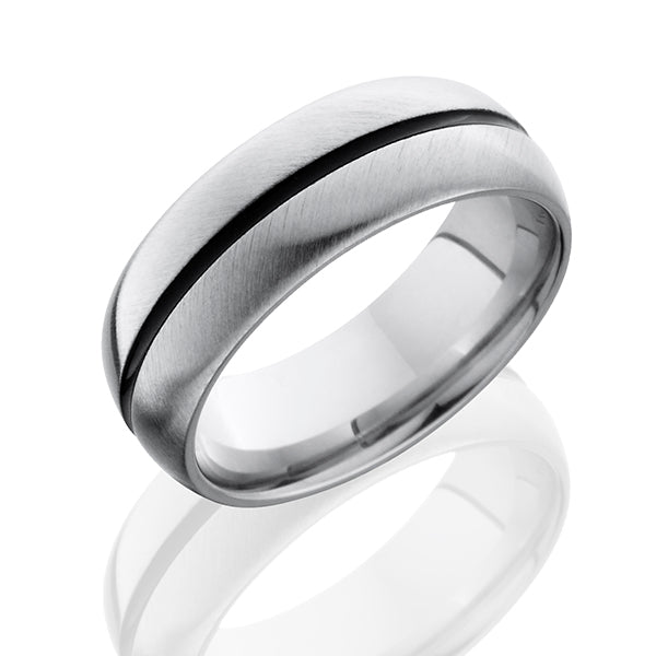 Cobalt Chrome Men's Wedding Domed Band