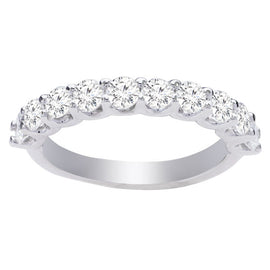 Allison Diamond Wedding Band in 14K White Gold; 1.0 ctw
