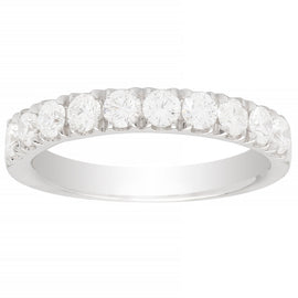 Bella Diamond Wedding Band 14K White Gold; .90 CTW