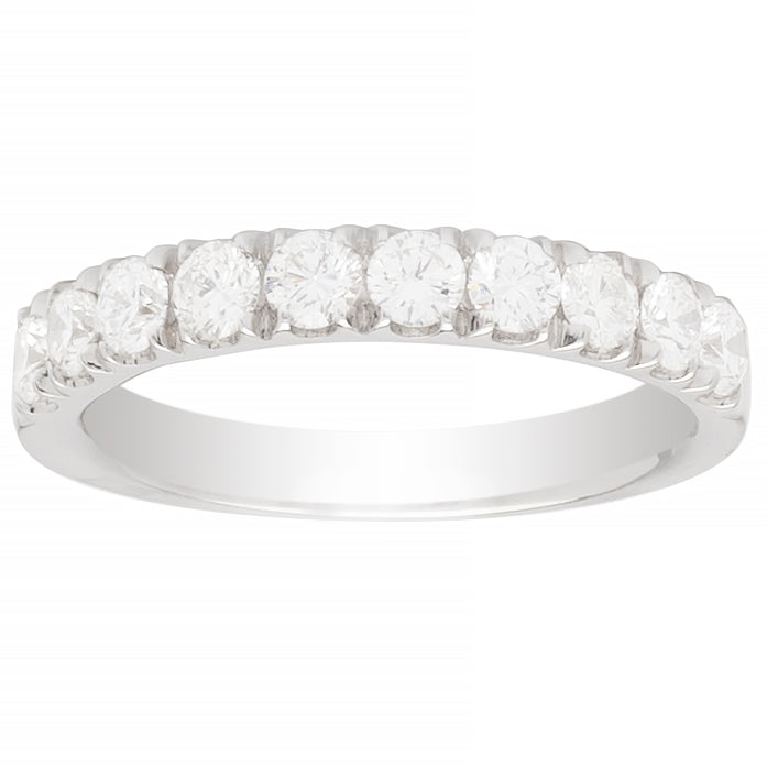 Bella Diamond Wedding Band 14K White Gold; .90 CTW