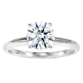 Carmen 14K White Gold Solitaire Ring