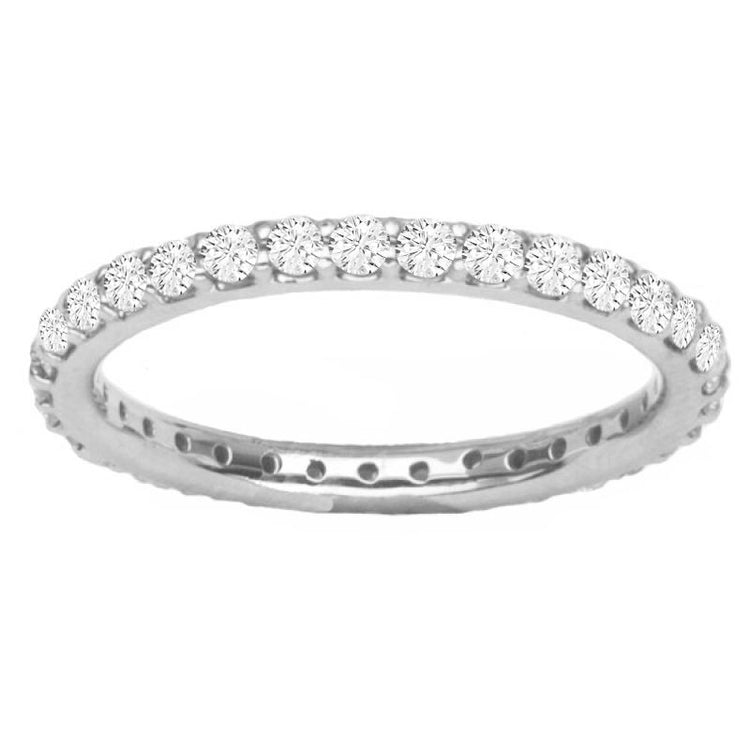 14K WG Wedding Band; 0.50 CTW