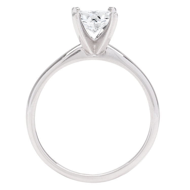 Traditional 4 Prong Solitaire Mounting 14K White Gold
