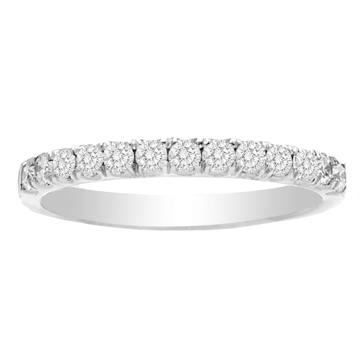 14K Gold Wedding Band; .38 ctw
