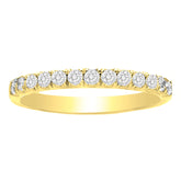 14K Gold Wedding Band; .38 ctw
