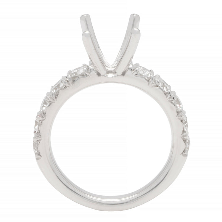 Bella Diamond Engagement Ring Setting in 14K Gold; 1.05 ctw