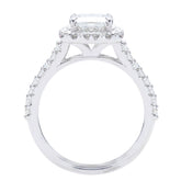 Adela 14K Radiant Halo Engagement Ring; .60 Ctw