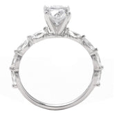 14K WG Marquise Diamond Ring; 0.70 CTW