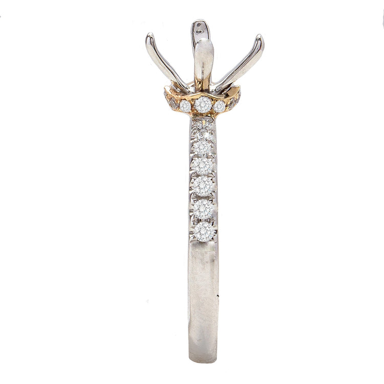 Sherilyn 14K White Gold Diamond Engagment Ring; .25 ctw