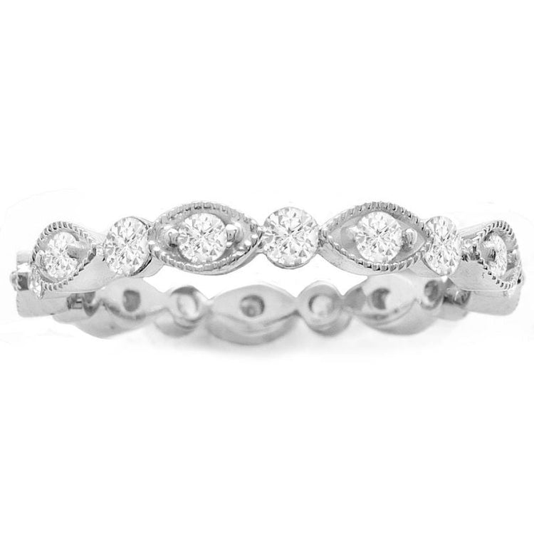 Marquise Eternity Diamond Band; 0.70 ctw