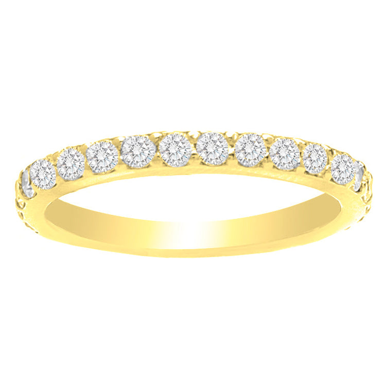 14K Gold Wedding Band; .60 ct