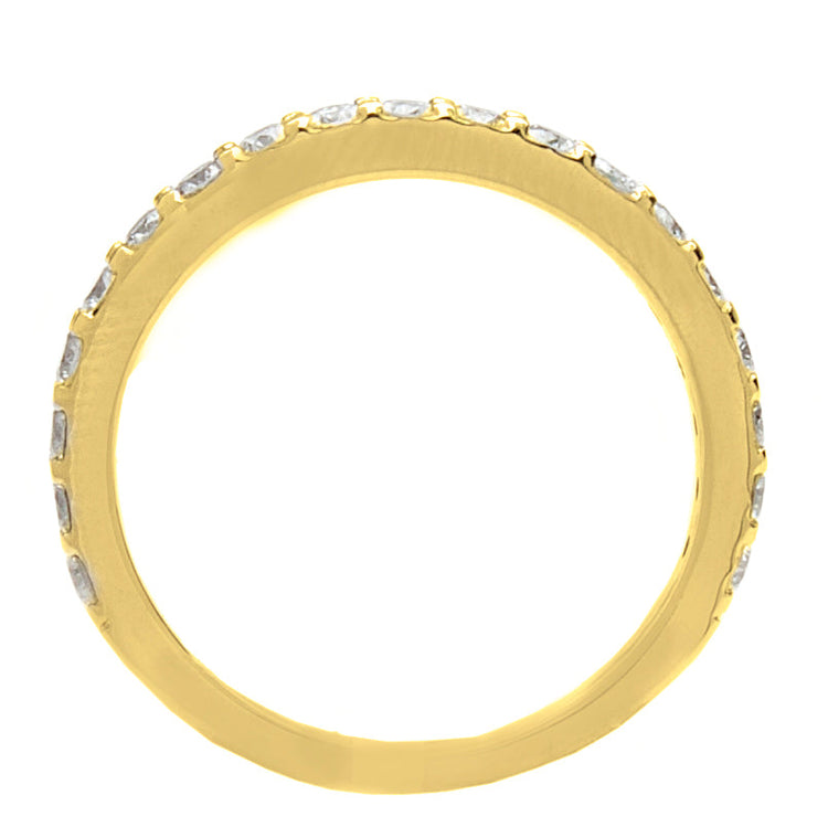 14K Gold Wedding Band; .60 ct