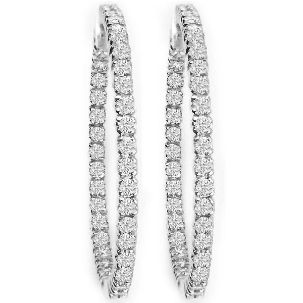 2 Carat Diamond Hoops