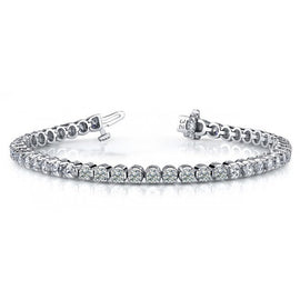14K White Gold Diamond Tennis Bracelet; 1.00 ctw