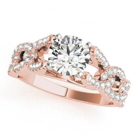 Cynthia Halo Diamond Engagement Ring 0.5 Carat Pear Diamond M Color VS1 Clarity