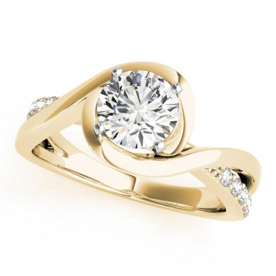 Bianca Solitaire Diamond Engagement Ring 0.98 Carat Radiant Diamond L Color SI1 Clarity