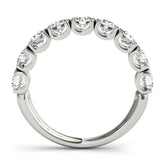 14K U Prong Diamond Band; 0.86 ctw