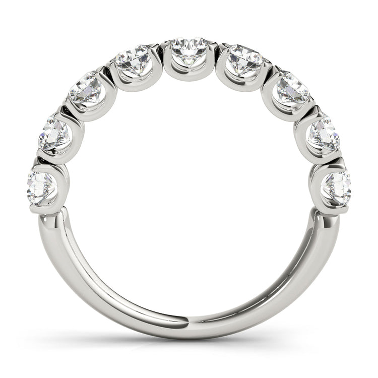 14K U Prong Diamond Band; 0.86 ctw
