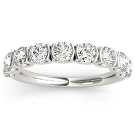 14K U Prong Diamond Band; 0.86 ctw