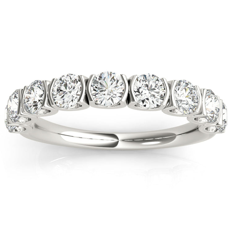 14K U Prong Diamond Band; 0.86 ctw
