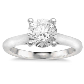Anais 14K White Gold Solitaire Engagement Ring