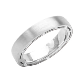 Celebrity Men's Diamond Wedding Band; 0.10 ctw