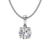 Round petit pendant in 18k yellow gold