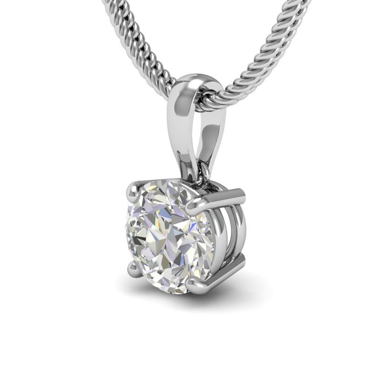 Round petit pendant in 18k yellow gold
