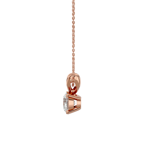 Classic Diamond Fine Halo Pendant rose gold
