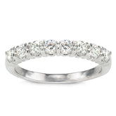 Abriana Diamond Wedding Band in 14K White Gold; .72 ctw