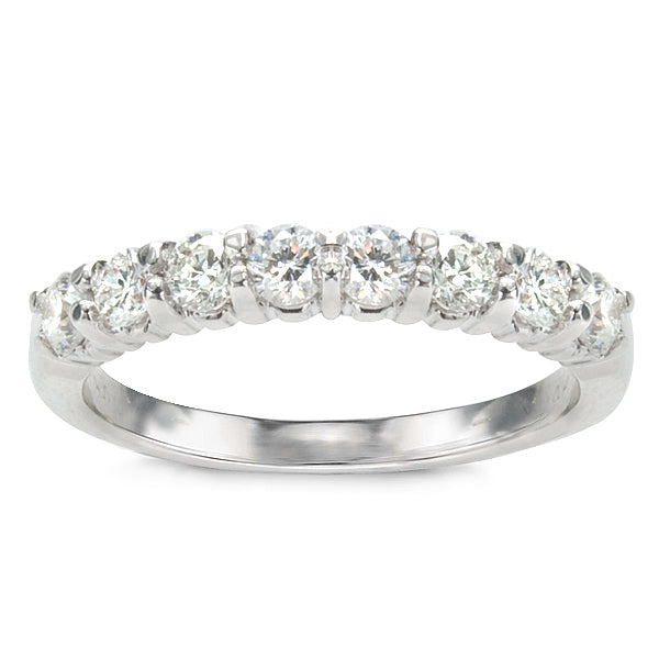 Abriana Diamond Wedding Band in 14K White Gold; .72 ctw