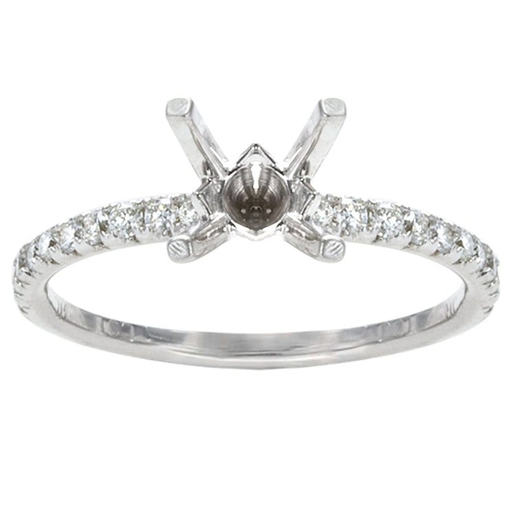 Nora 14K White Gold Diamond Engagement Ring