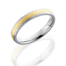 Cobalt Chrome With Domed Band with 2mm of 14KY