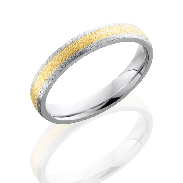 Cobalt Chrome With Domed Band with 2mm of 14KY