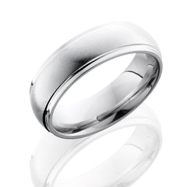 Cobalt Chrome Men's Band With Angle Satin Polish