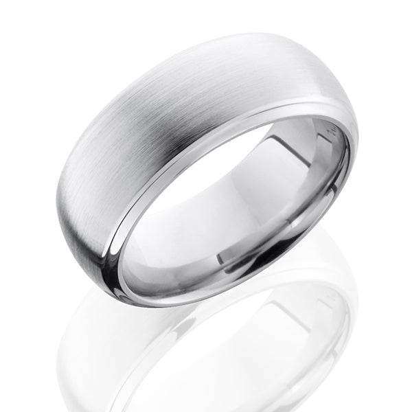 Cobalt Chrome Men's Wedding Band with Satin Polish 4