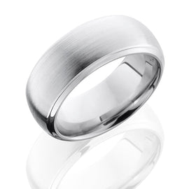 Cobalt Chrome Men's Wedding Band with Satin Polish 4