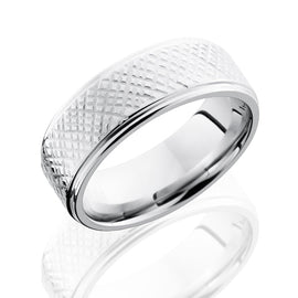 Cobalt Chrome Men's Wedding Band with DISC 5-POLISH