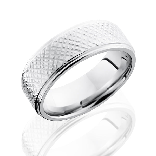 Cobalt Chrome Men's Wedding Band with DISC 5-POLISH