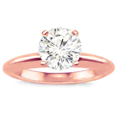 Mina Solitaire Ring in Rose Gold