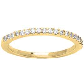 Diamond Wedding Band in 14K Yellow Gold- Liu; 0.30 ctw