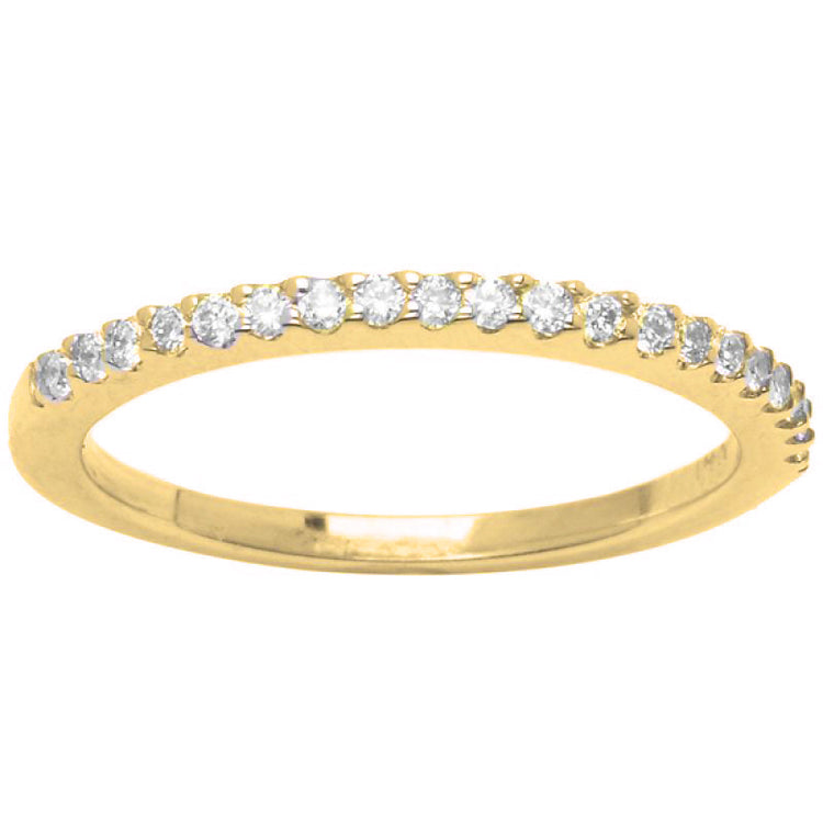 Diamond Wedding Band in 14K Yellow Gold- Liu; 0.30 ctw